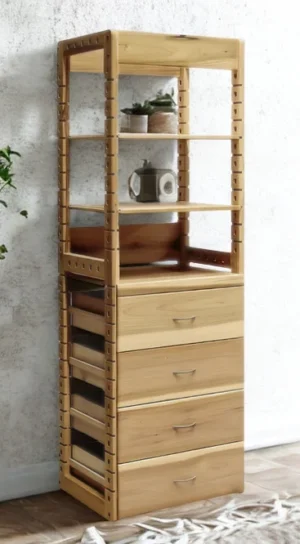 01 Armario Closet 4 cajones 2 estantes